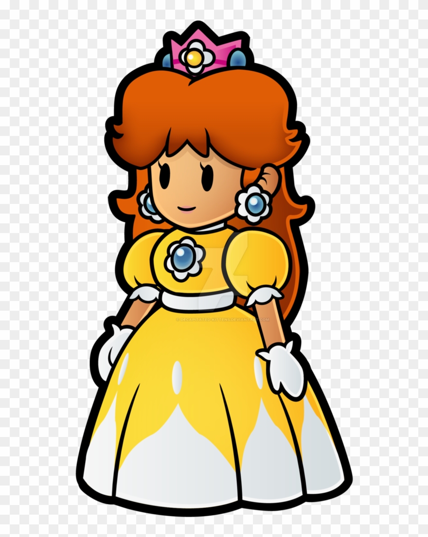 Super Mario Clipart Daisy - Super Paper Mario Daisy - Png Download