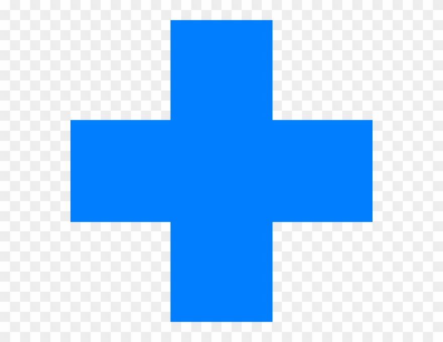 Blue Cross Svg Clip Arts 600 X 600 Px - Png Download