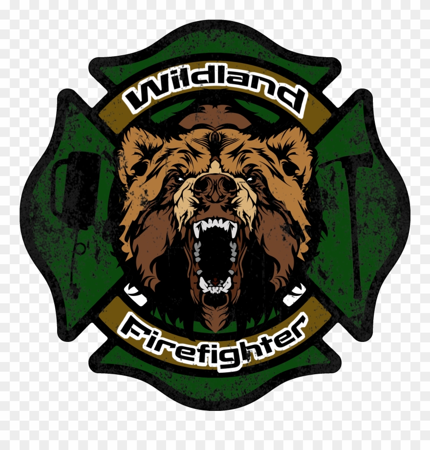 Wildland Firefighter Decal Clipart