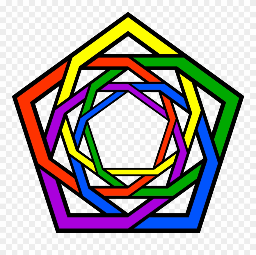 Discordian Mandala - Law Of Fives Discordianism Clipart