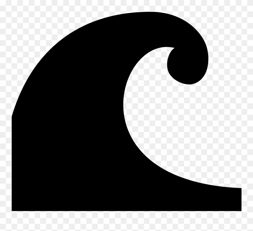Wave - Tide Clipart Black And White - Png Download