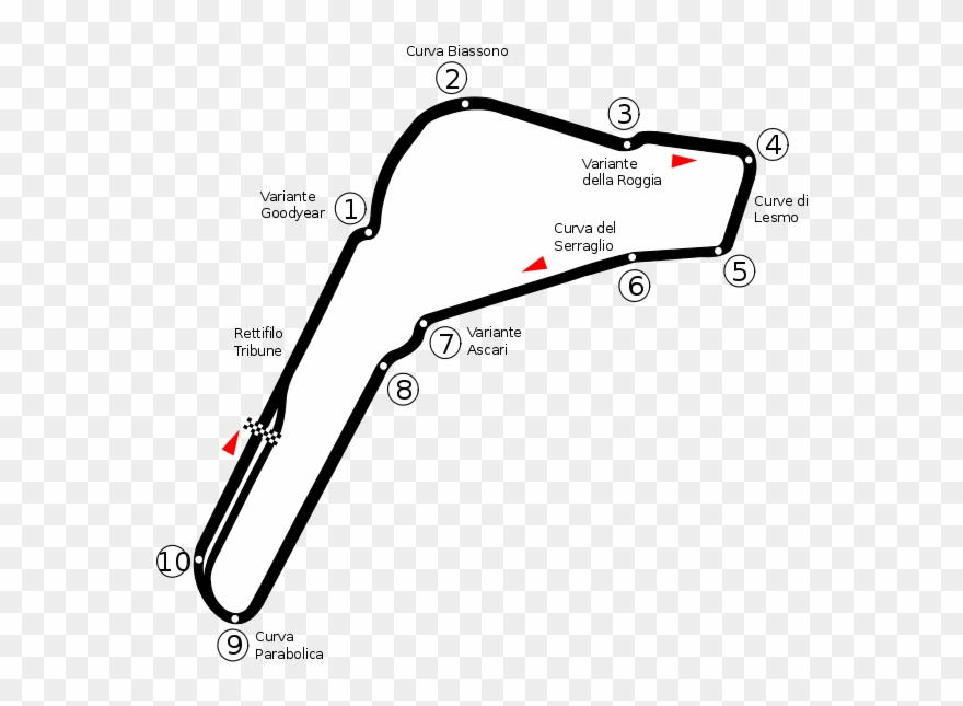 File Circuit Monza Svg - Monza Circuit Clipart