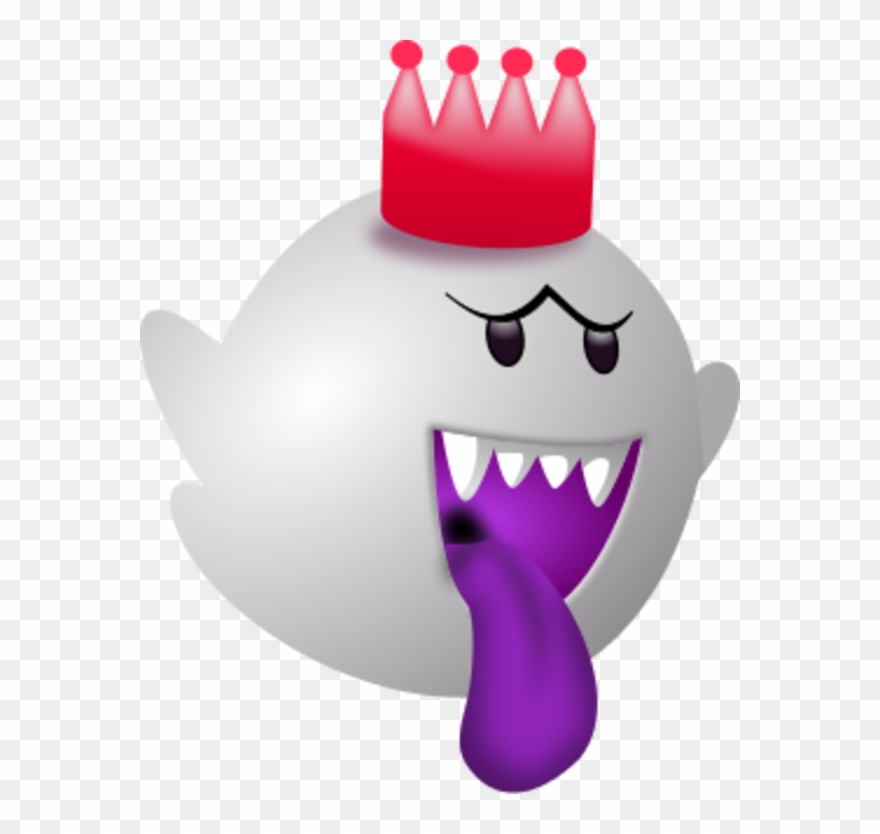 Mad Face Clip Art Free - King Boo Coloring Pages - Png Download