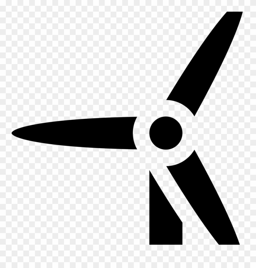 Our Clean Energy Sectors - Wind Turbine Line Art Clipart