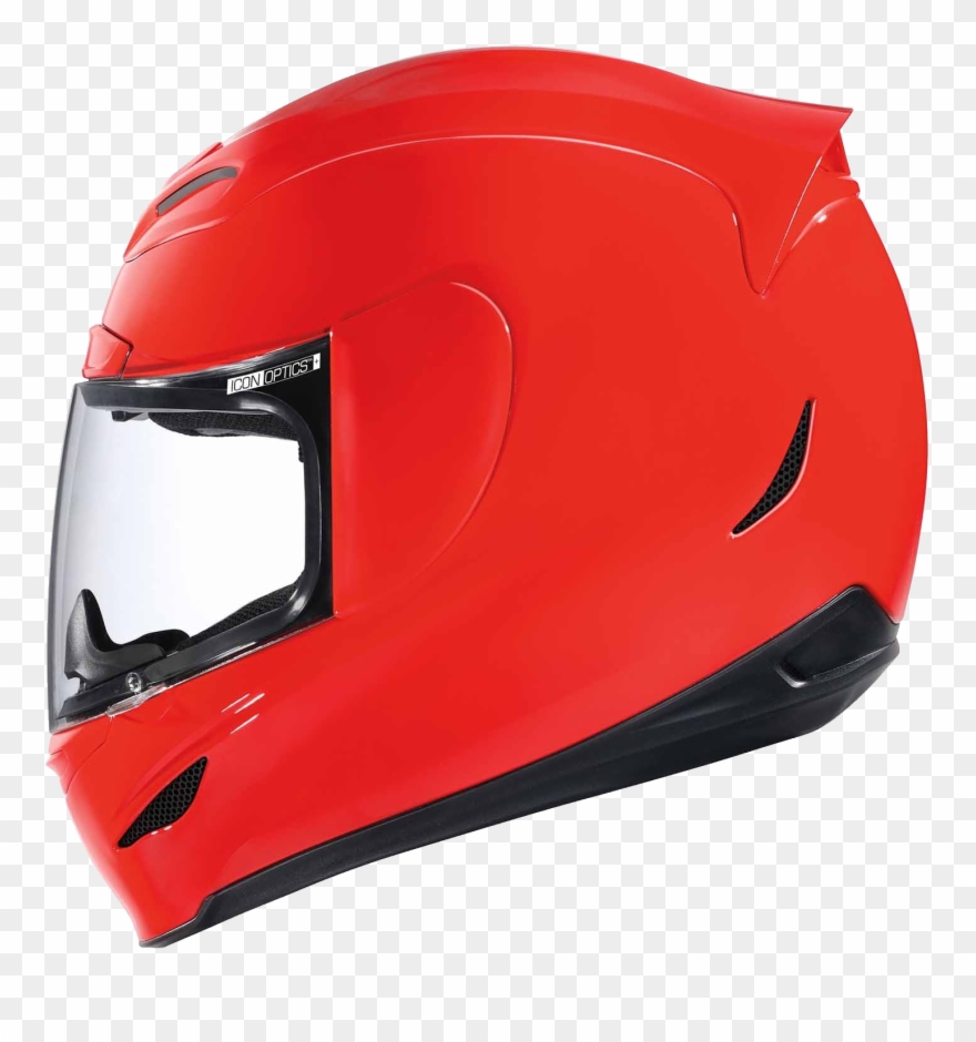 Clipart - All Red Motorcycle Helmets - Png Download