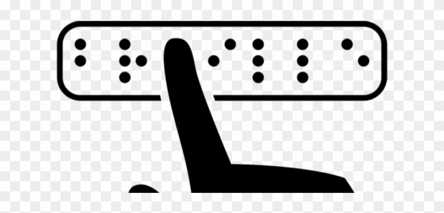 Braille Clipart - Braille Clipart Black And White - Png Download