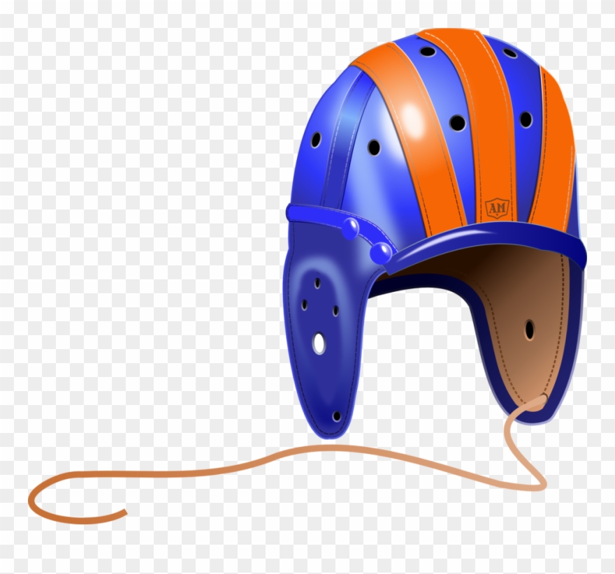 1940's Leather Football Helmet - Transparent Football Old Style Helmet Clipart