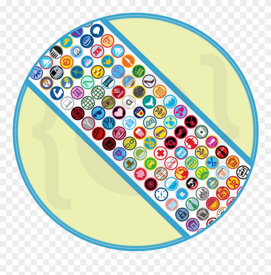 Matters Of Grey Foursquare Sash Badge - Foursquare Badges Clipart