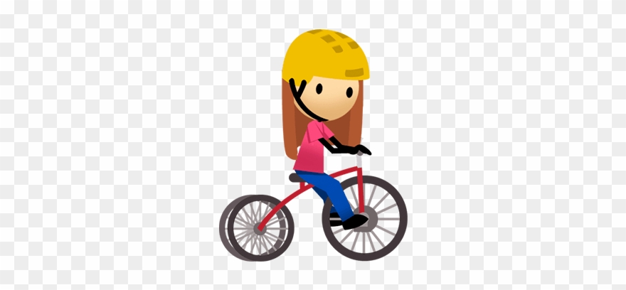 Toddler Biking - Cartoon Clipart