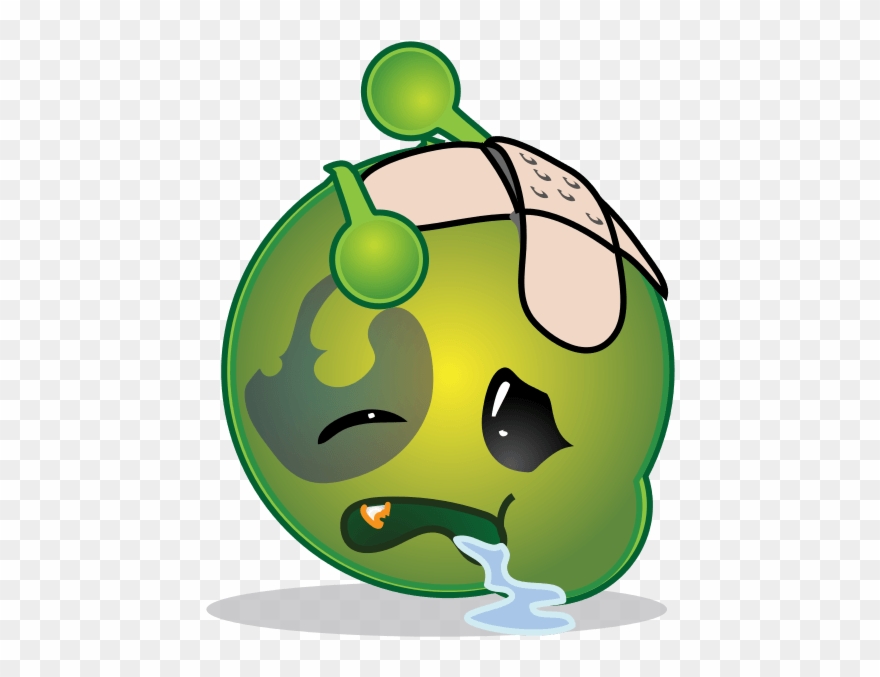 Am I Right - Smiley Green Alien Clipart