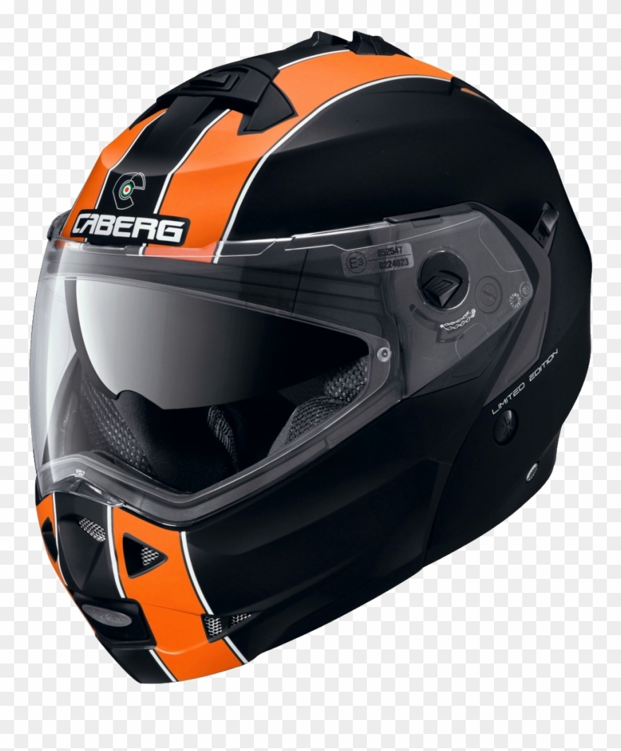 Motorcycle Helmet Png Image, Moto Helmet - Helmet Black And Orange Clipart