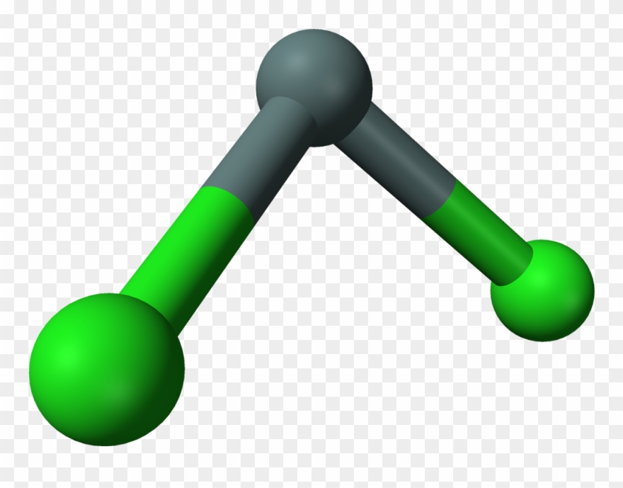 File Tin Dichloride D Balls Png Wikimedia - Tin Molecule Clipart