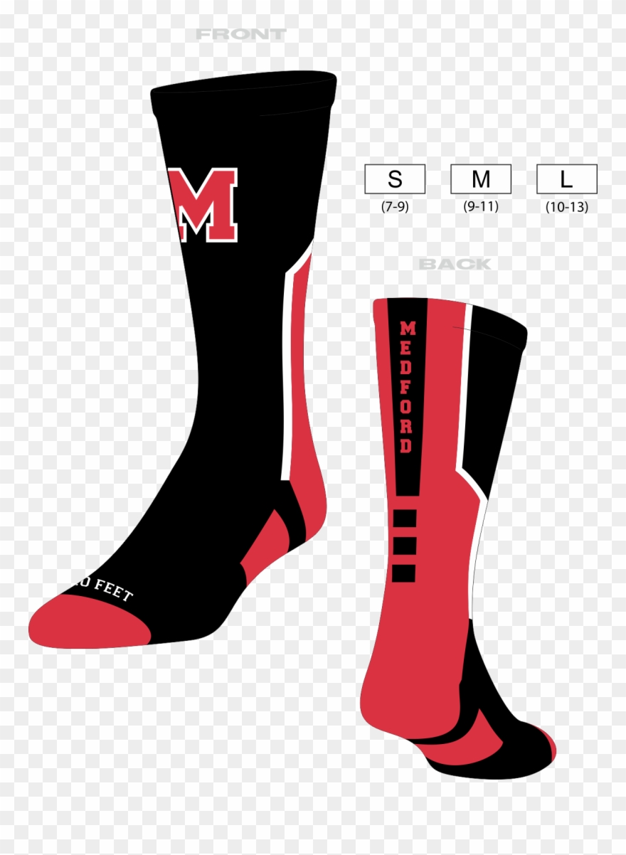Medford Socks - Ice Hockey Clipart
