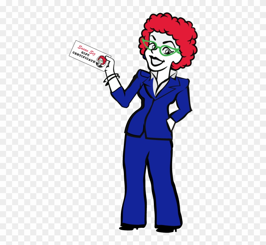 Buy A Susan Sez Gift Certificate - Portable Network Graphics Clipart
