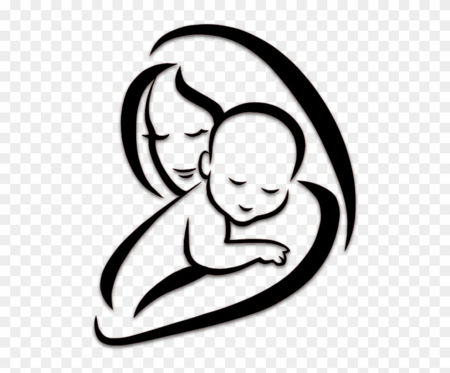 Mother Vector Islamic - Mother And Baby Vector Png Clipart
