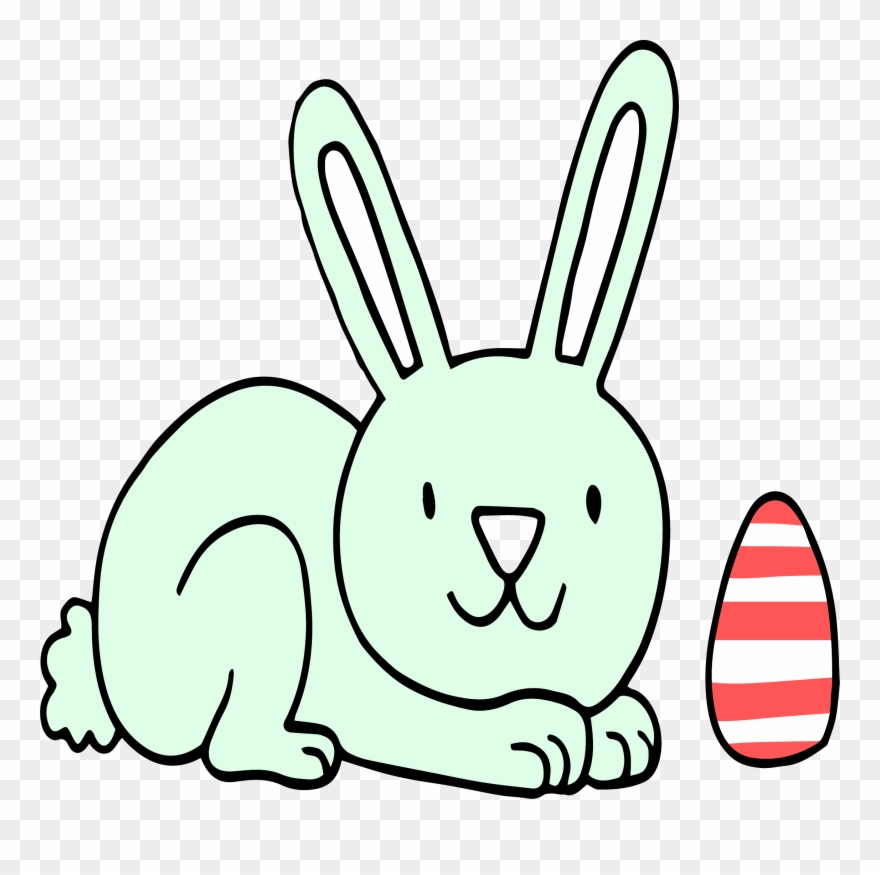 Bunny Find Egg Png Picture - Rabbit Clipart