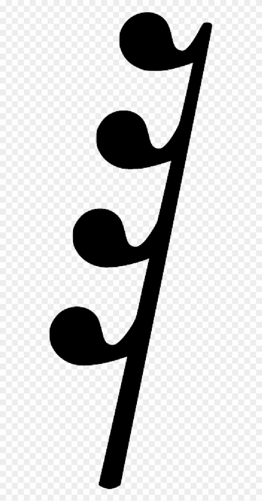 Music, Symbol, Symbols, Musical, Notes, Writing, Rest - Sixty Fourth Note Rest Clipart