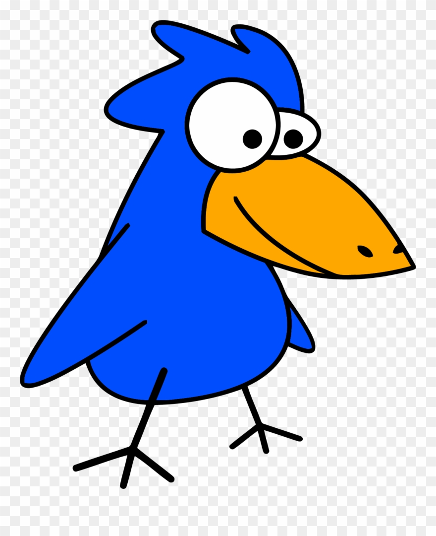Blue Cartoon Bird Clipart Png - Bird Clip Art Gif Transparent Png