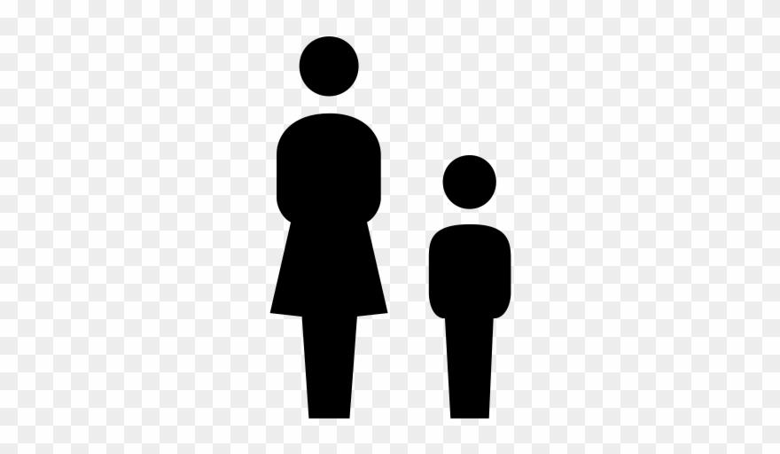 Mother And Child Rubber Stamp - Woman Clipart