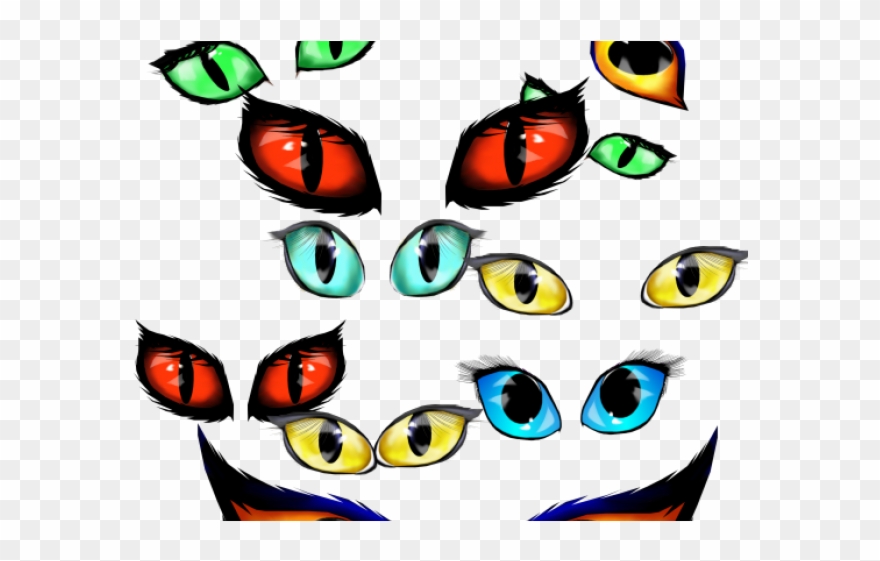 Creepy Clipart Scary - Halloween Eyes Png Transparent Png