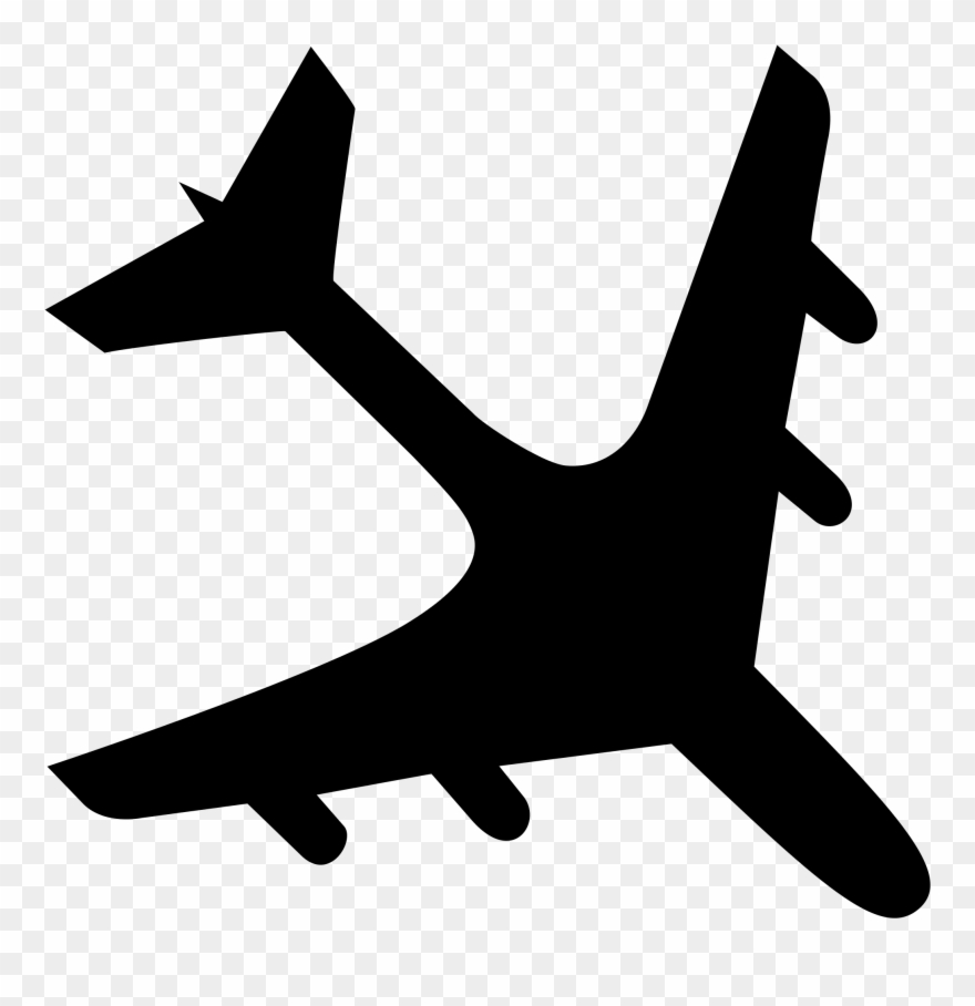 File Airplane Crash Black Svg Wikimedia Commons Plane - Airplane Svg Clipart