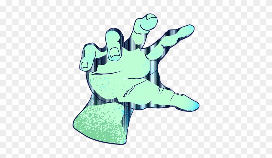 Creepy Clipart Hand - Creepy Cartoon Hand - Png Download