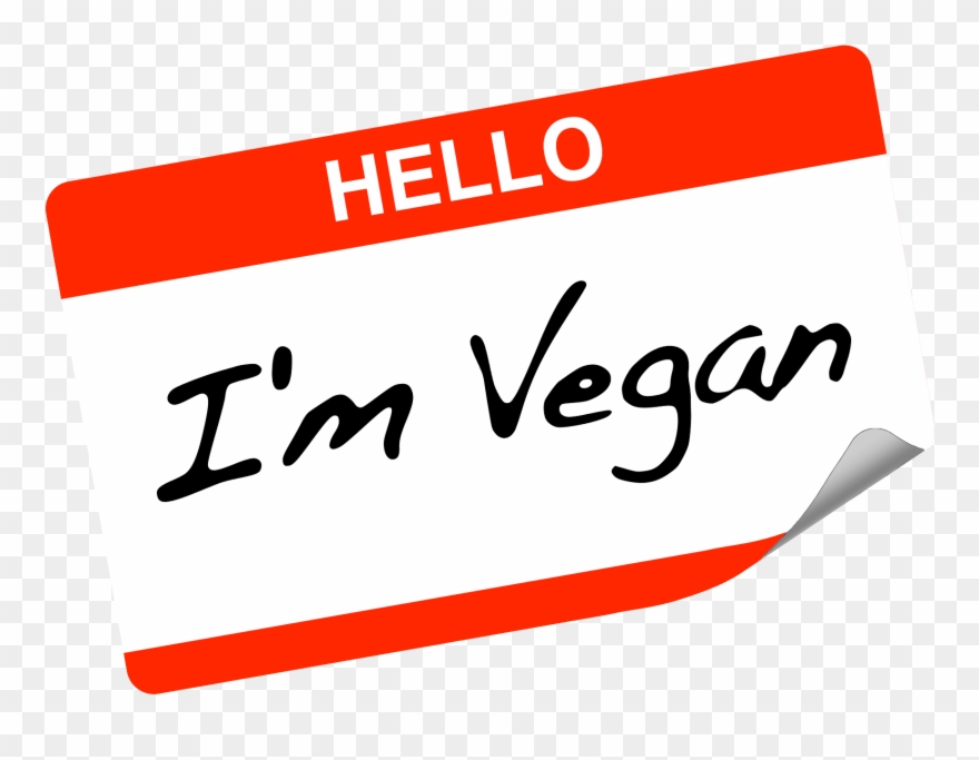 Hello I Am Vegan - Im Vegan Png Clipart