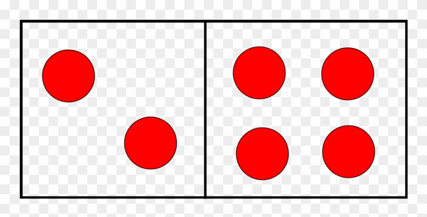 Domino Clipart Card - Counting Dots Clipart - Png Download