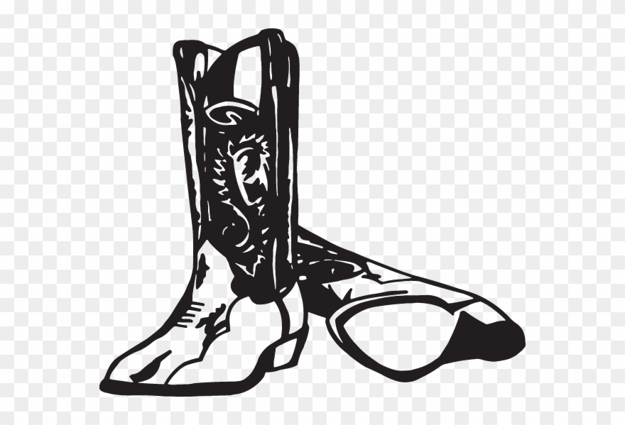 Boots Decal - Cowboy Boots Clipart