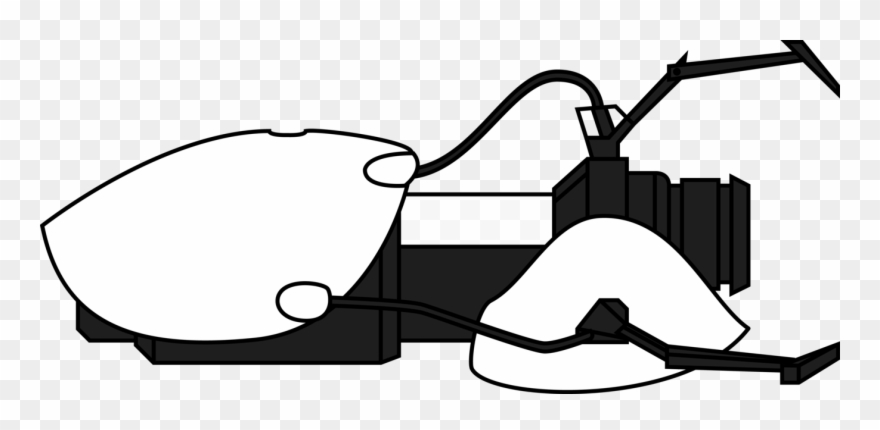 Portal Gun Clipart 6 By Regina - Portal Gun Black And White - Png Download