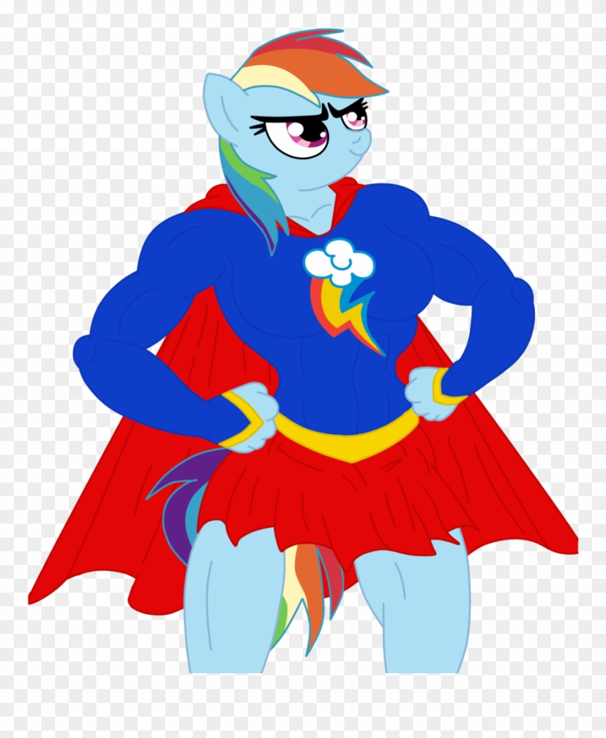 Supergirl Clipart Transparent - Rainbow Super Girl - Png Download