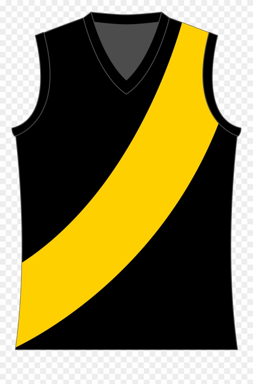 Simpson Football Netball Club - Richmond Tiger Jersey Png Clipart