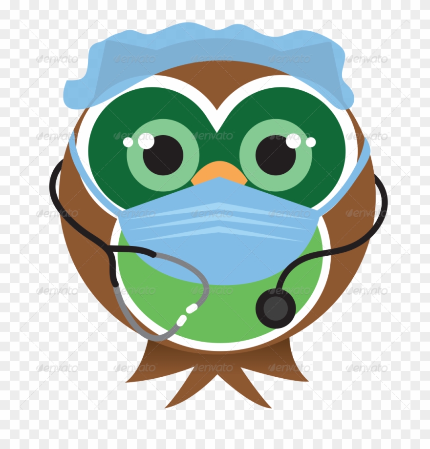 Doctor Clipart Owl - Cartoon - Png Download