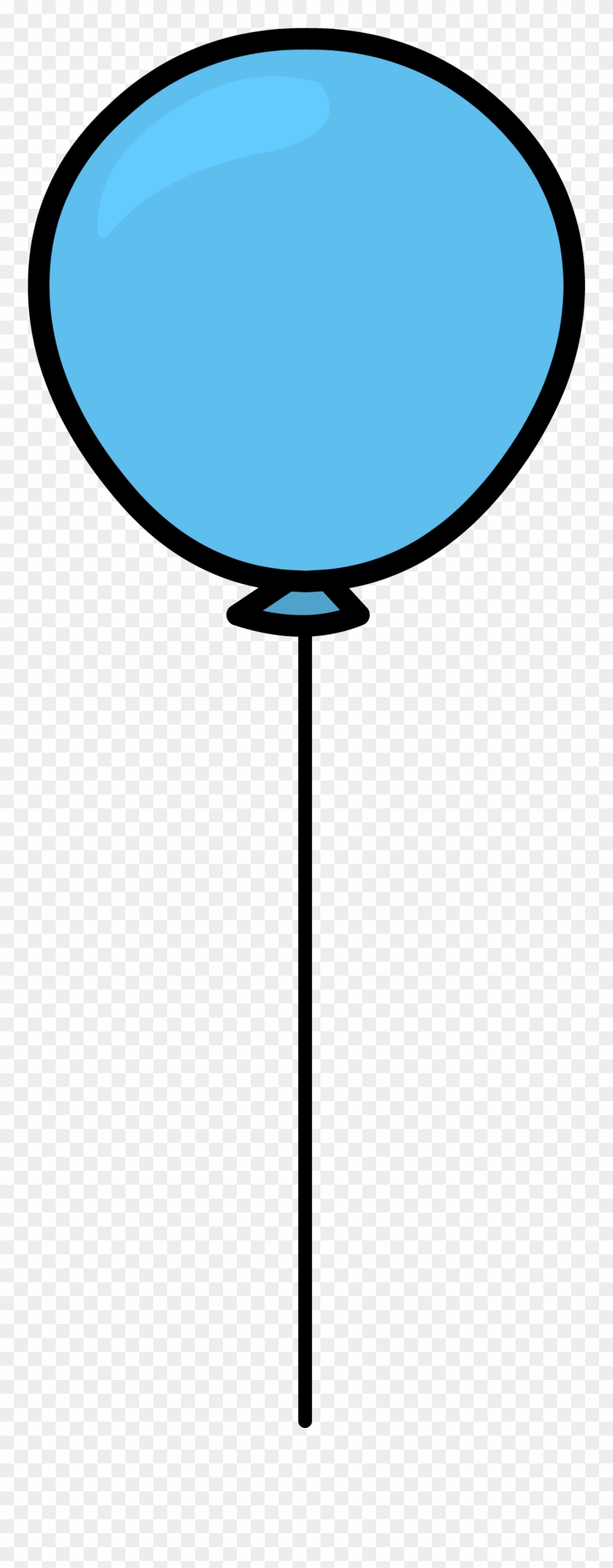 Blue Balloon Sprite 006 - Png Clip Art Blue Balloon Transparent Png