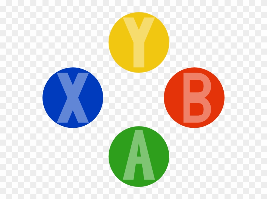 Xbox Controller Button Colors Clipart