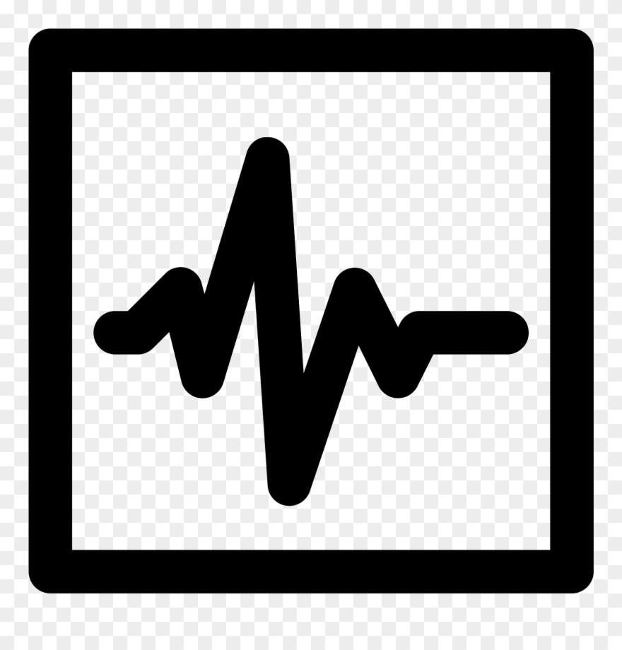 Heartbeat Vector Png Download - Monitoring Icon Black Clipart