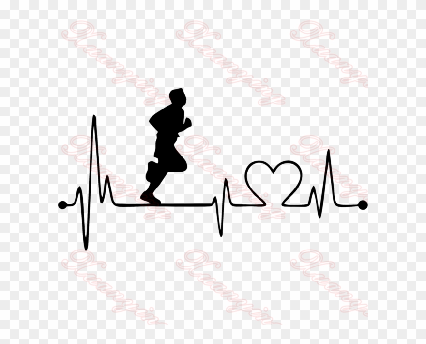 Creative Fashion Guy Run Car Styling Vinyl - Heartbeat Run Clipart