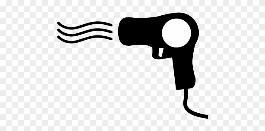 School And Study - Hair Dryer Pictogram Clipart