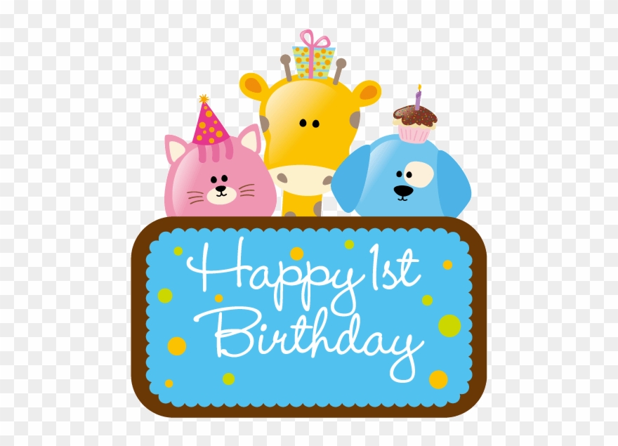 我家的豆丁 - Happy 1st Birthday My Baby Clipart