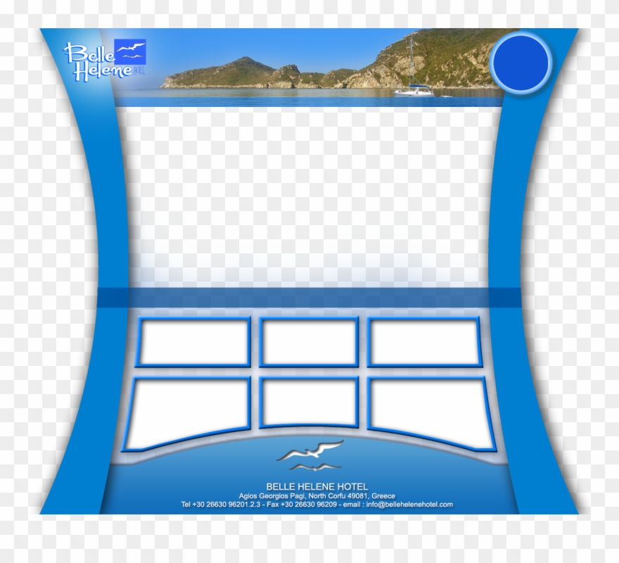 Hotel Belle Helene Has 2 Suites, 50 Double And 2 Single - St George South Corfu Clipart