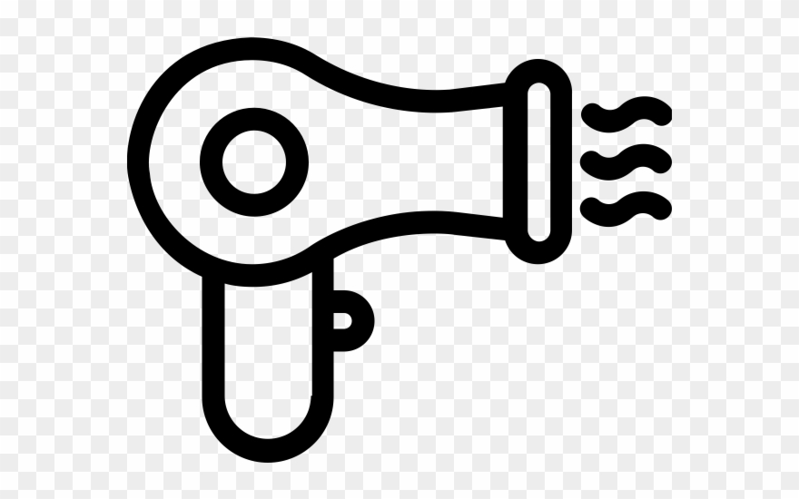 Hair Dryer - Blow Dryer Icon Transparent Clipart