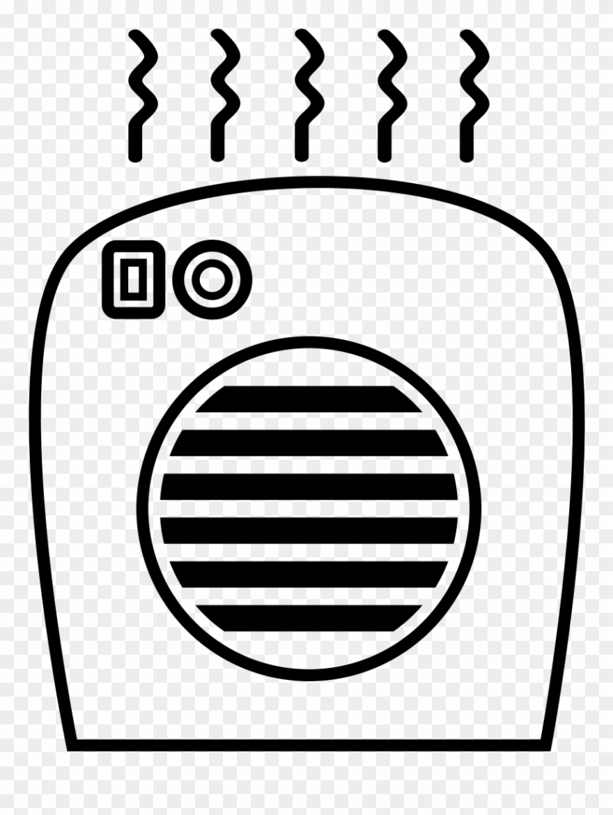 Hair Dryer - Space Heater Icon Clipart