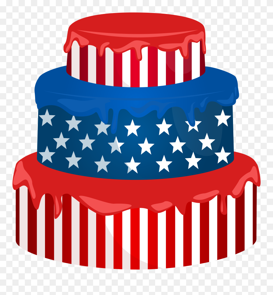 Art Images, Red White Blue, Scrap, Clip Art, Usa, Cake, - Usa Cake Clipart Png Transparent Png