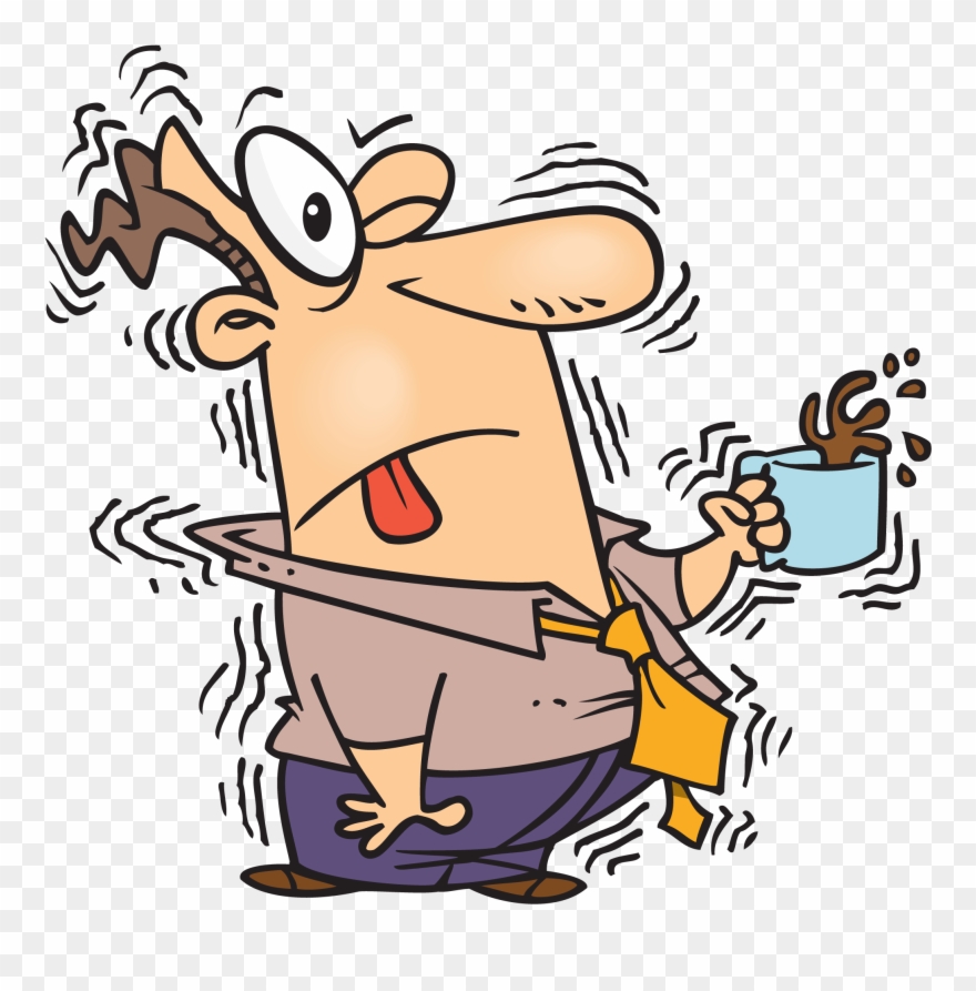 Caffeine, Cocaine - Too Much Caffeine Clipart