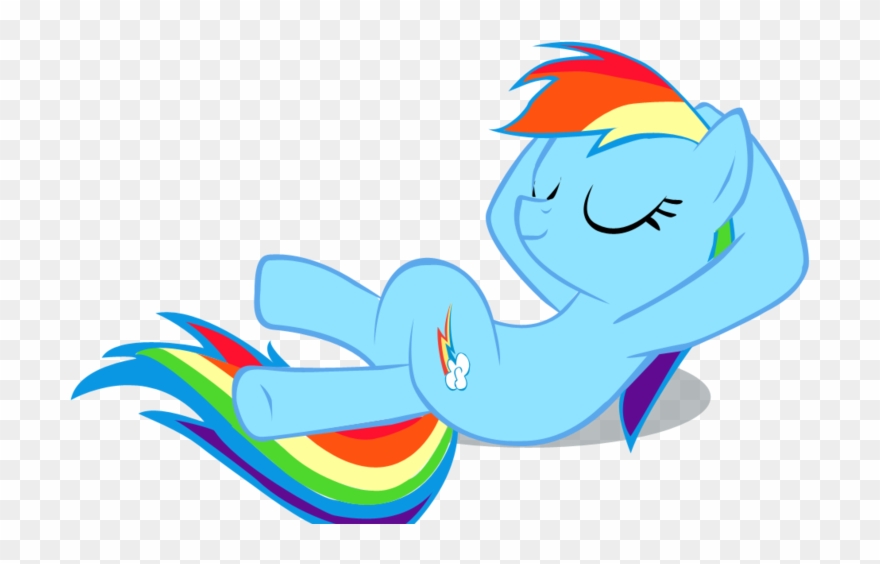 More Like Stitch Gives Flowers To Angel By Fluttershy626 - My Little Pony Rainbow Dash Relax Clipart