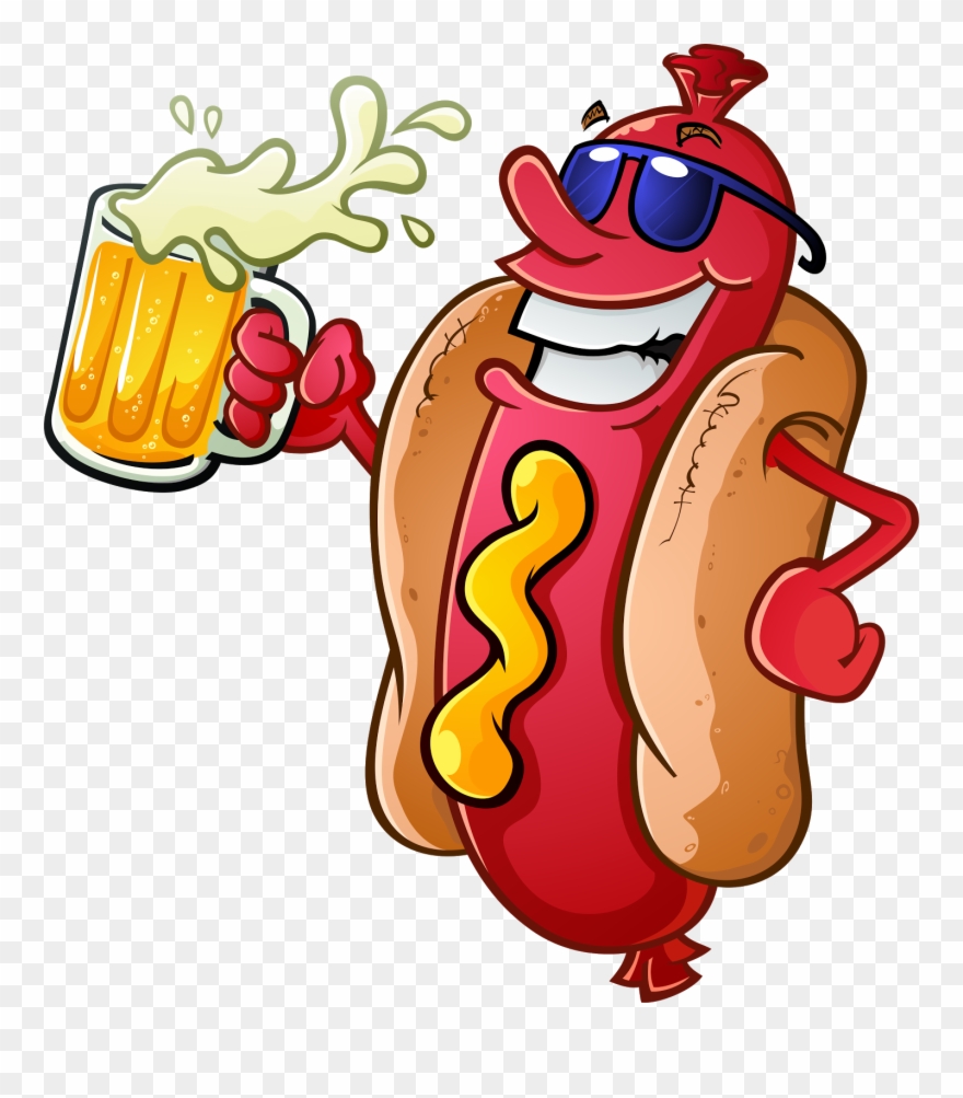Grilling Clipart Hot Dog Grill - Hot Dog Day Clipart - Png Download
