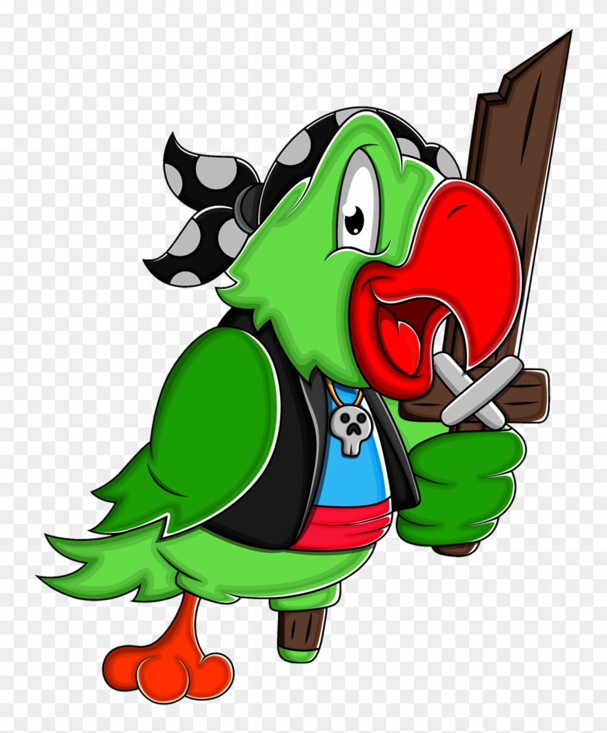 Pirata Pinterest Clip Art - Pirates Parrot Clipart - Png Download