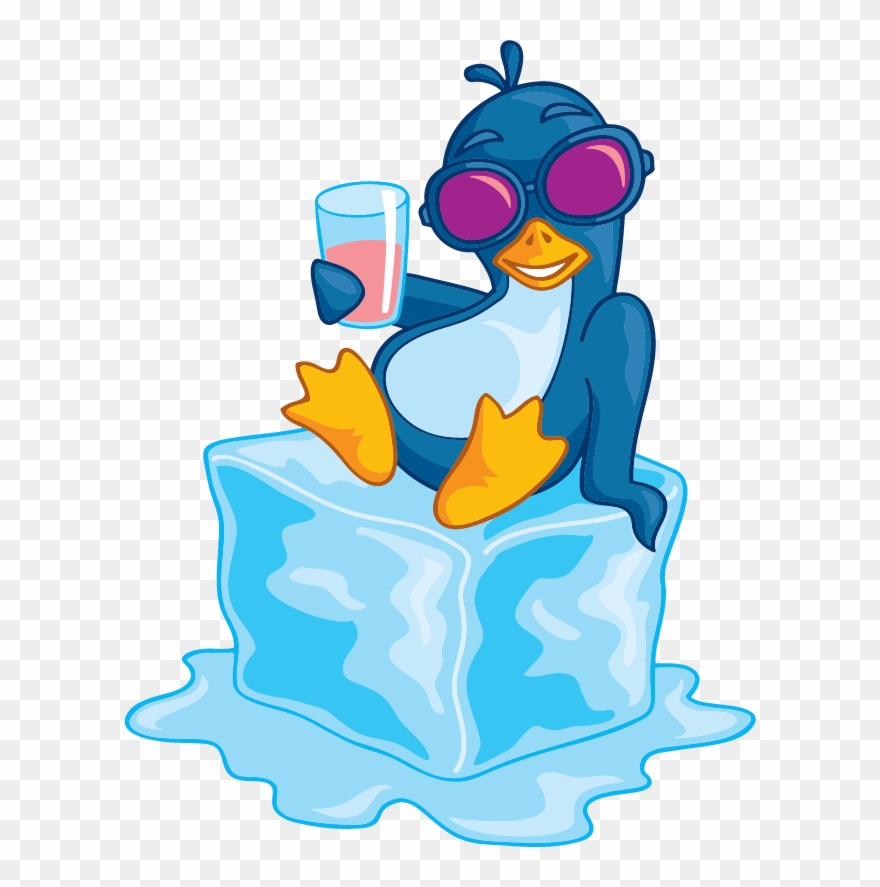 Smith Enterprise Llc's Logo - Penguin With Ice Clipart - Png Download