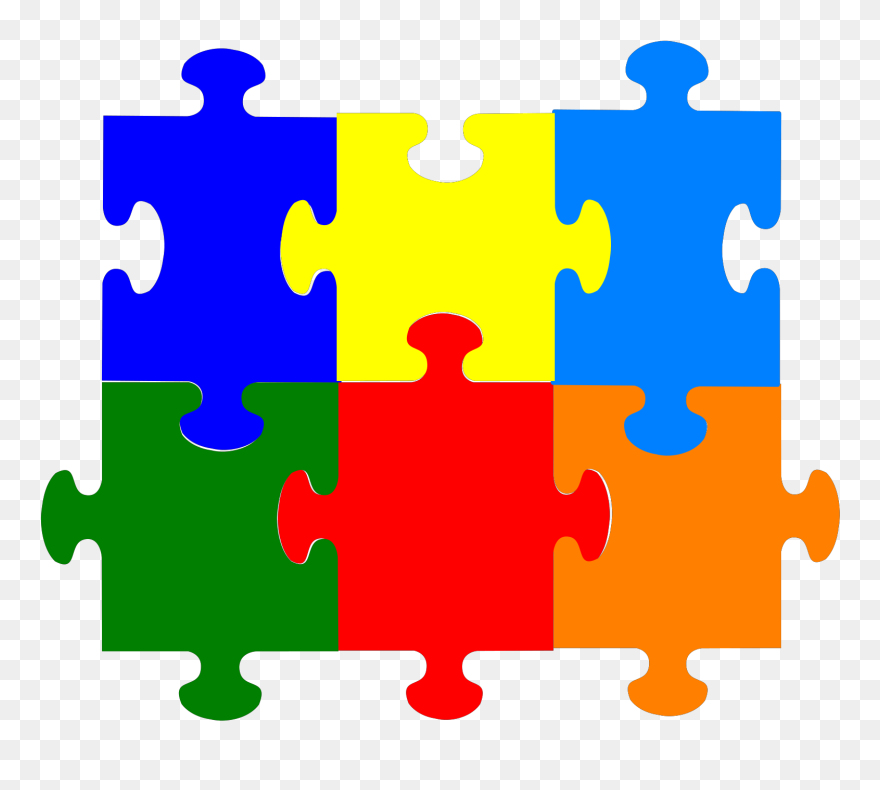 Reflection Clipart Topic - 5 Puzzle Pieces Png Transparent Png