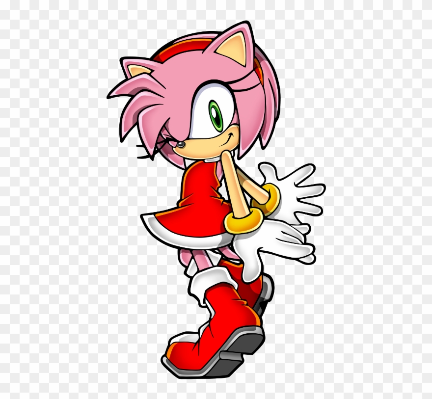 09, July 27, 2009 - Amy Rose Sonic Advance 3 Clipart
